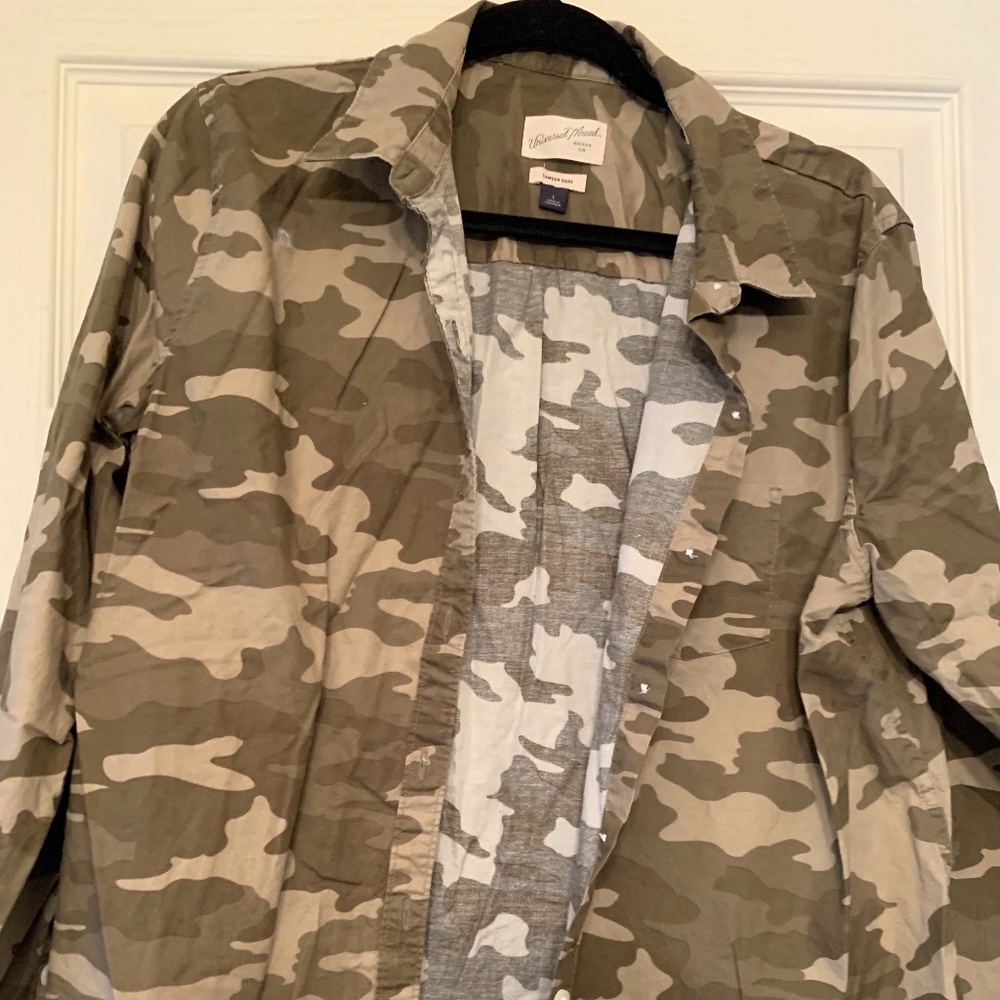 Camo Button Up